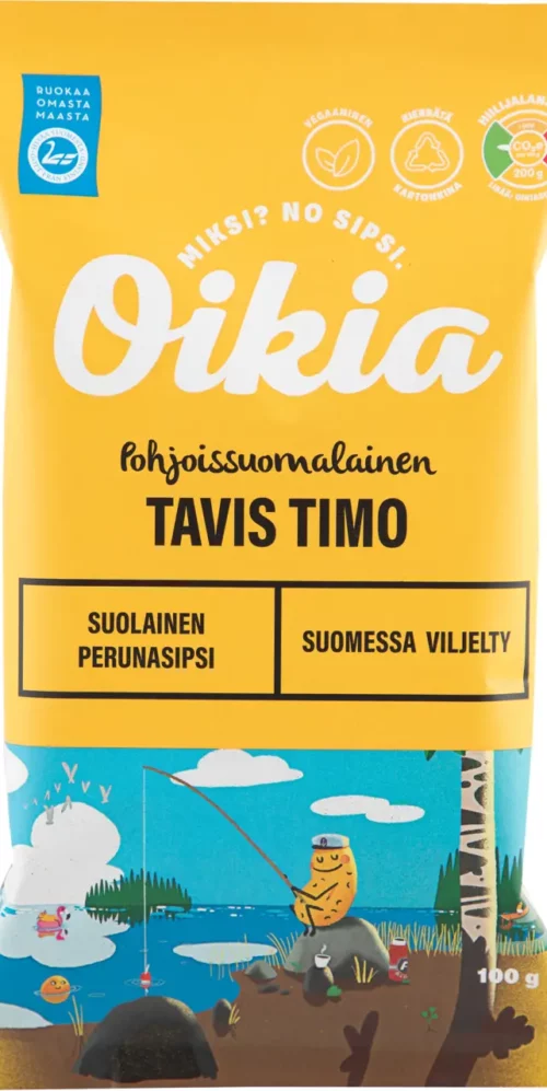 Oikia Pohjoissuomalainen Tavis Timo perunasipsi 100g